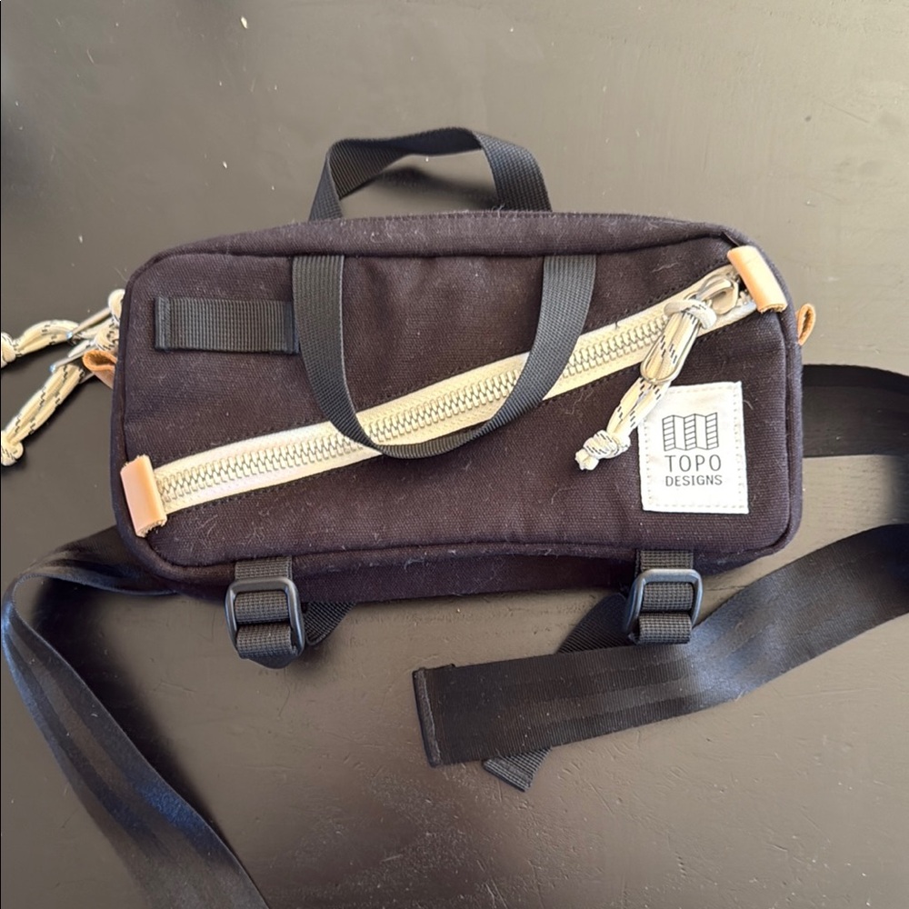 Topo Designs Black Belt Bag Versatile and Durable